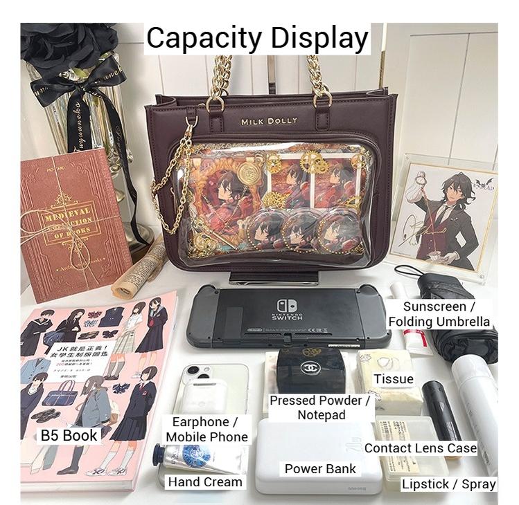 Large Capacity Ita Bag, Checkered Background 43233:779447