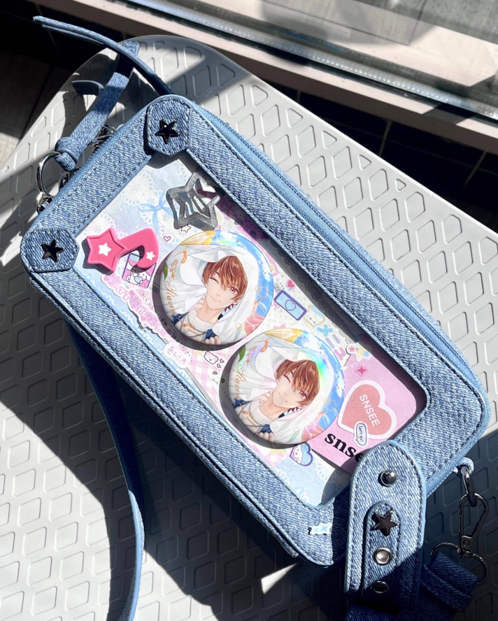 Gyaru Ita Bag Brick-like Crossbody Bag Motorcycle Handle Bag 41756:719606