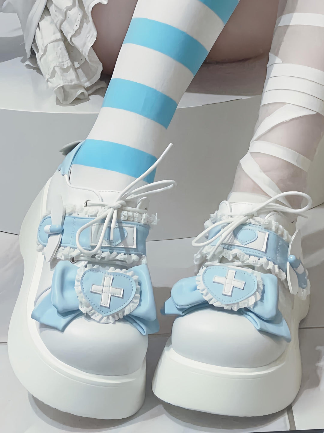Lolita Platform Shoes Round Toe Sweet Shoes 35740:503354