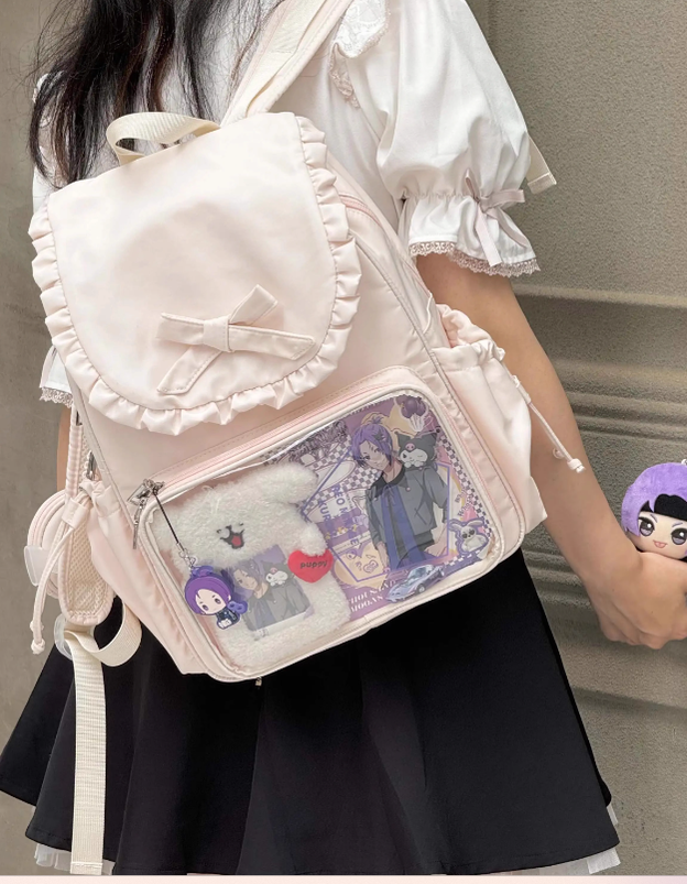 Kawaii Ita Bag Dual-Shoulder Backpack Bunny Ear Bag 40110:670658