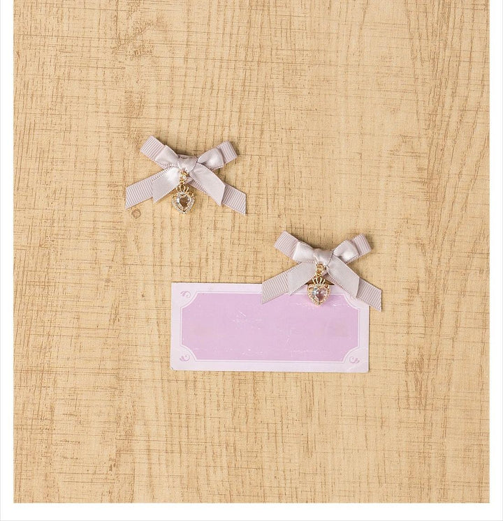 Jirai Kei Hair Clip in Mini & Rose Styles with Pearl Accents 42802:754704