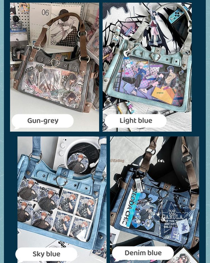 Punk Ita Bag Single Shoulder Bag Cool Office Worker Crossbody 37056:546456