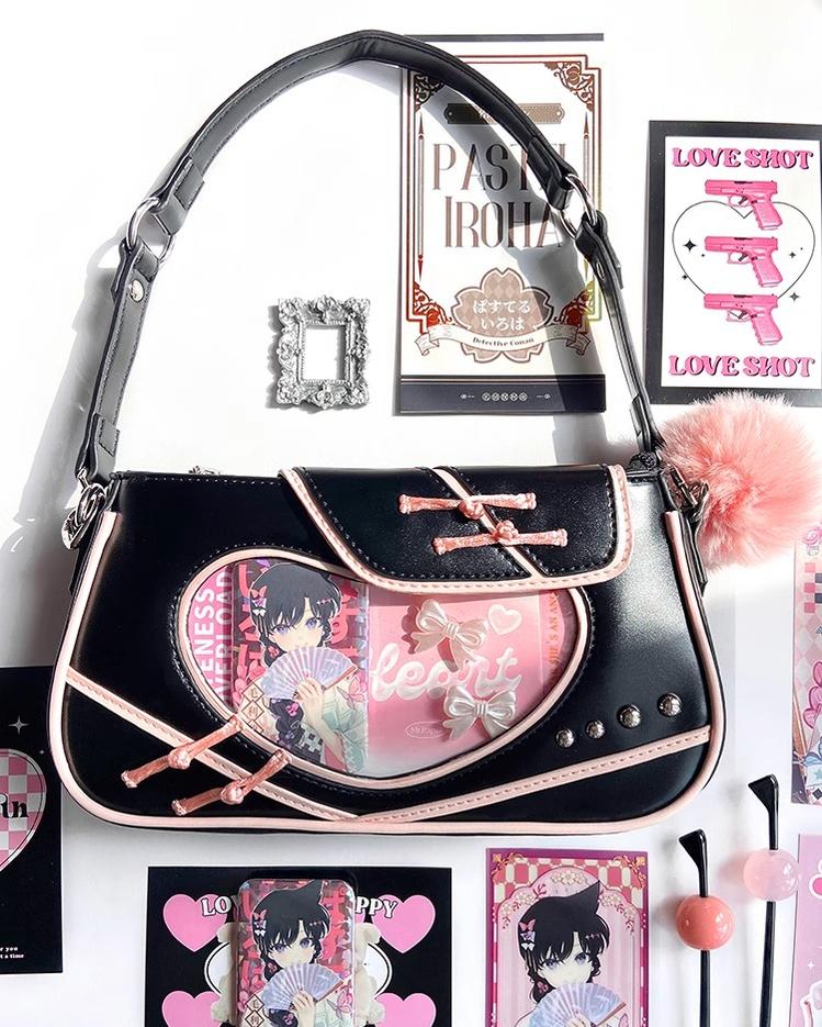 Chinese Style Ita Bag Knot Button Handbag Cross-body Bag 39542:627514