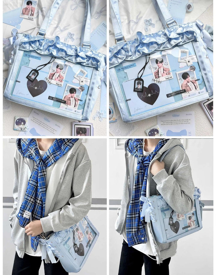 Large Capacity Satin Lolita Ita Bag Handle/Crossbody Strap 43100:767137