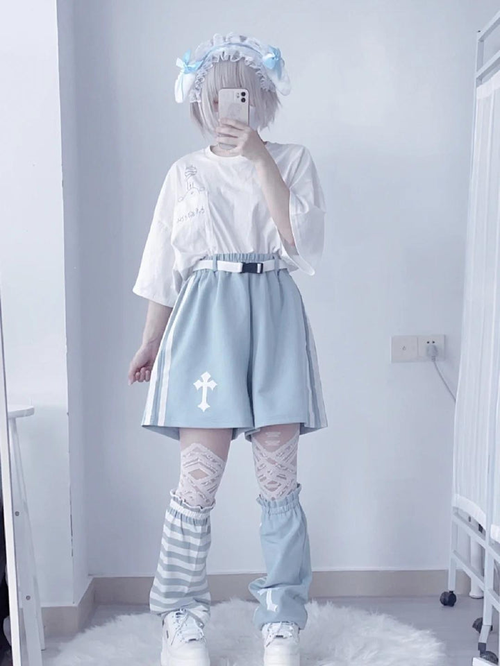 Tenshi Kaiwai Coat Blue Hoode With Long Bunny Ears (Large Small) 21834:758208