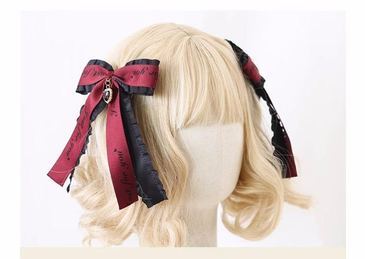 Jirai Kei Headwear Ryousangata Bow Hair Clip Multicolor 22544:333180