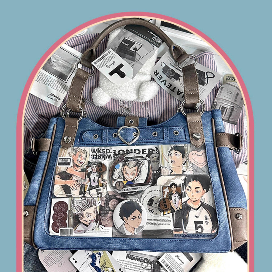 Punk Ita Bag Single Shoulder Bag Cool Office Worker Crossbody 37056:546354