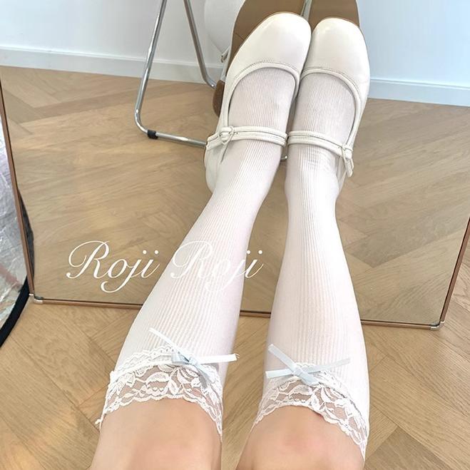 Lolita Socks Knee Socks Bow Lace Socks 22786:365790