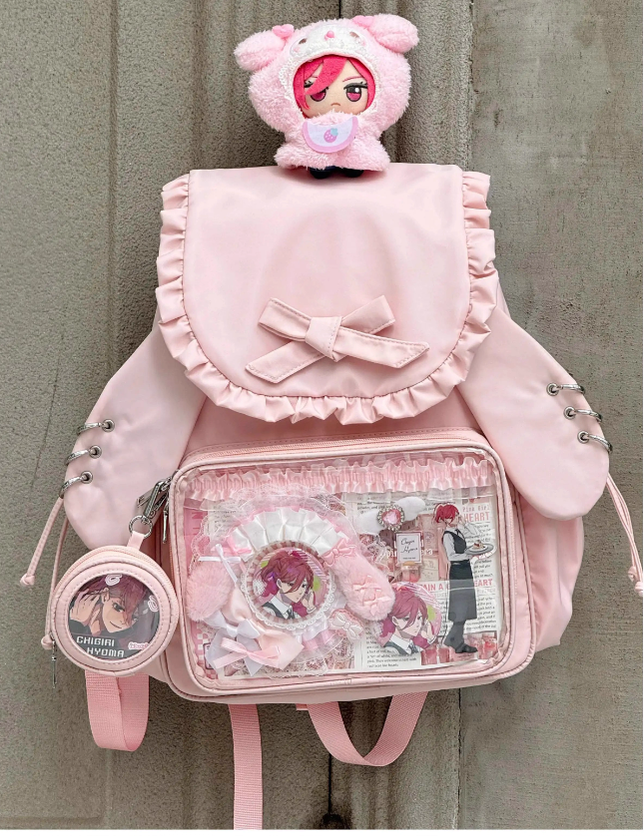 Kawaii Ita Bag Dual-Shoulder Backpack Bunny Ear Bag 40110:670666
