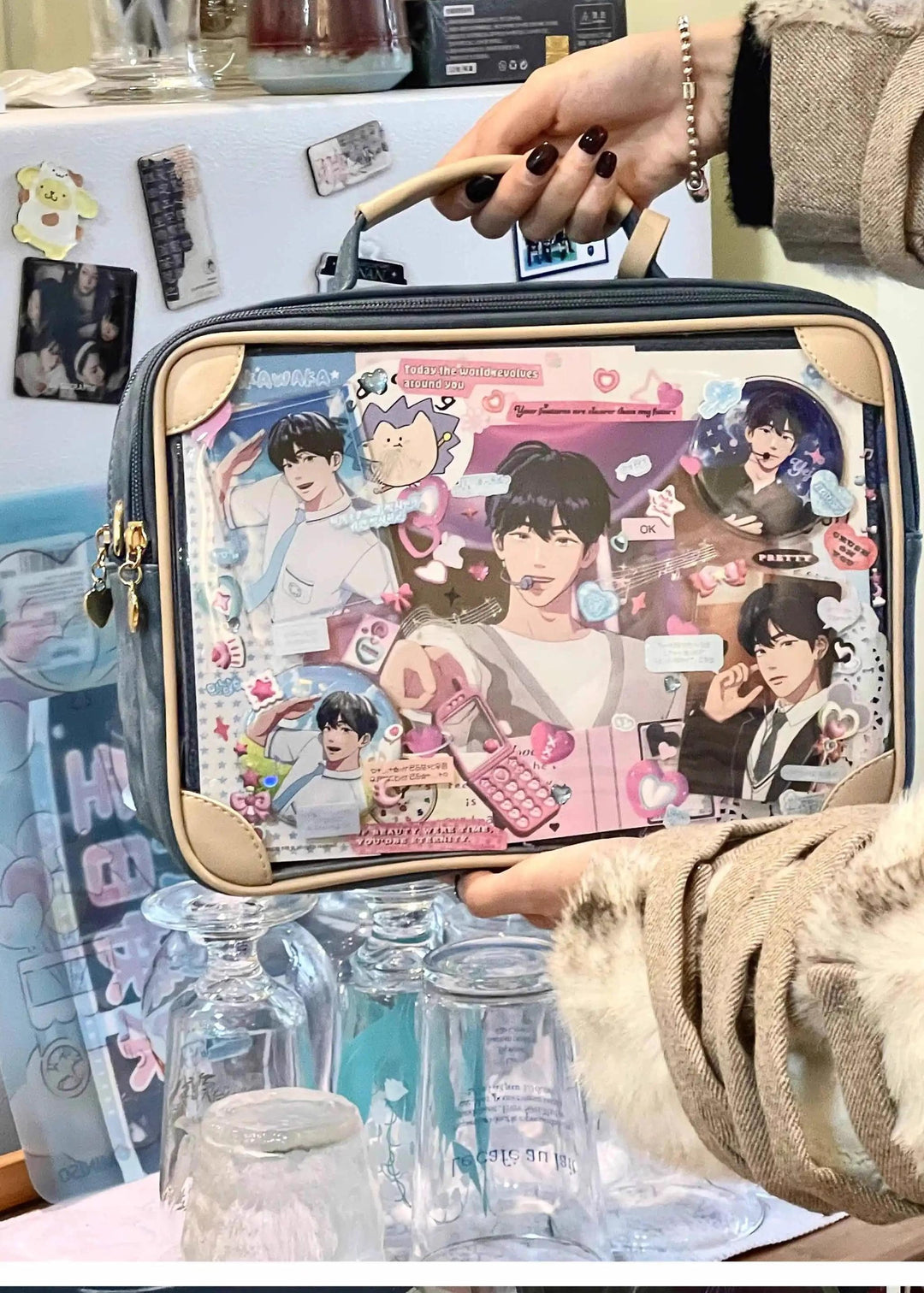 Kawaii Ita Bag Crossbody Shoulder Bag Vintage Square Bag 35278:491800