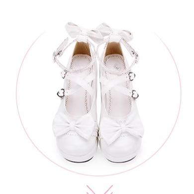 Lolita Shoes Platform Shoes With Bow 5 Colors 31656:367214