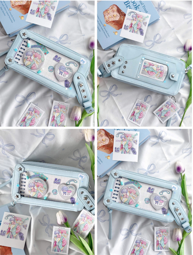 Gyaru Ita Bag Brick-like Crossbody Bag Motorcycle Handle Bag 41756:719610