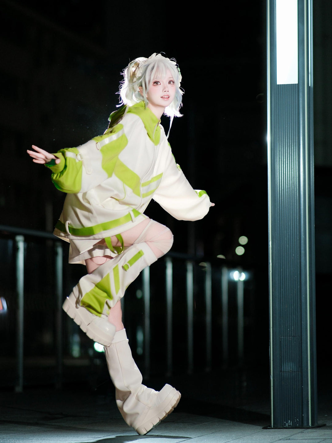 Plus Size Tenshi Kaiwai Outfit, Jacket and Shorts 44120:796946