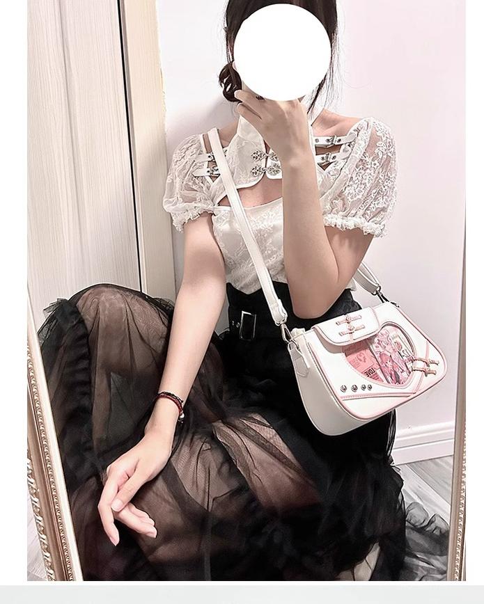 Chinese Style Ita Bag Knot Button Handbag Cross-body Bag 39542:627506
