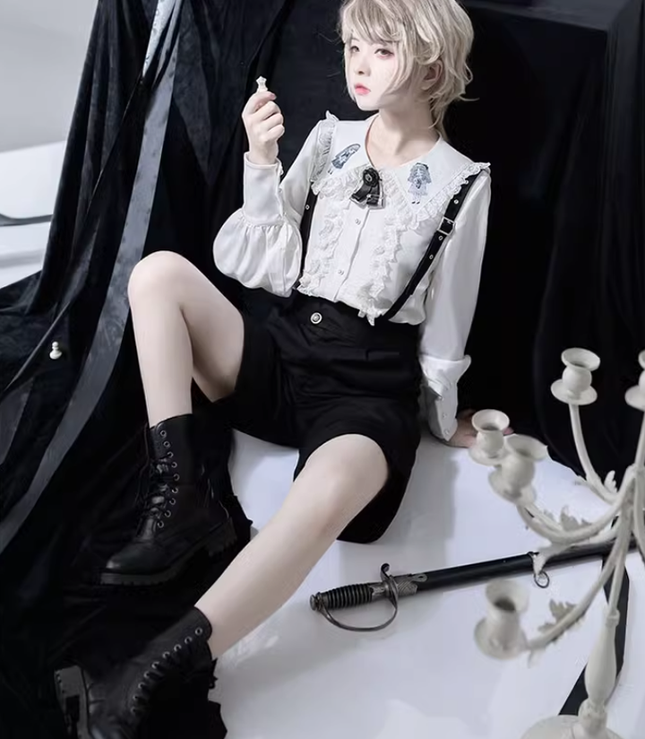 Ouji Lolita Blouse Prince Series Shirt And Suspender Pants 39362:629032