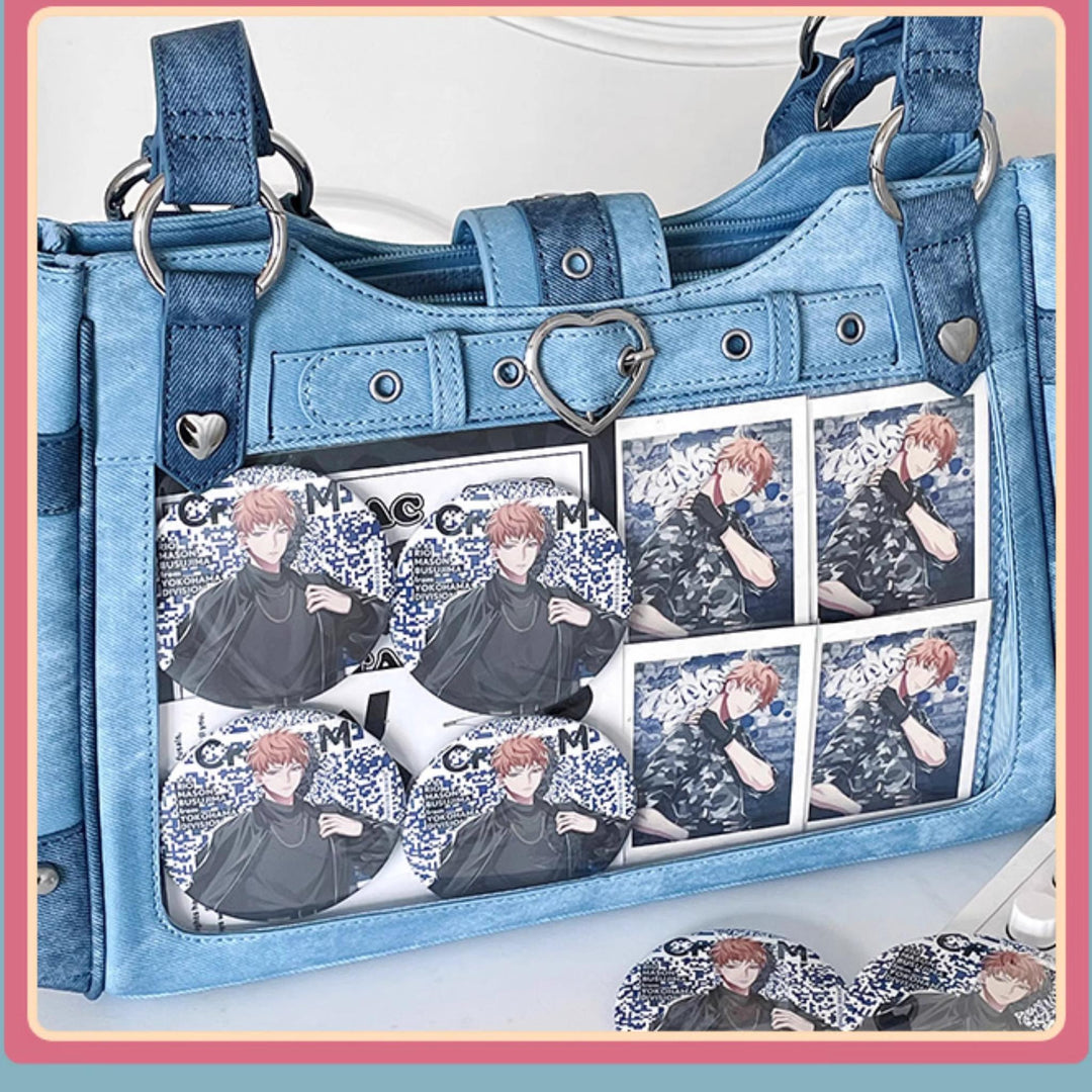 Punk Ita Bag Single Shoulder Bag Cool Office Worker Crossbody 37056:546368