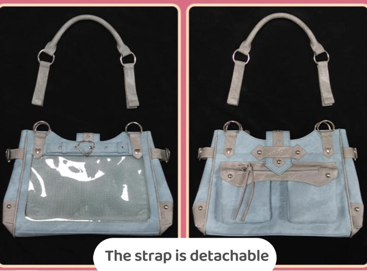 Punk Ita Bag Single Shoulder Bag Cool Office Worker Crossbody 37056:546452