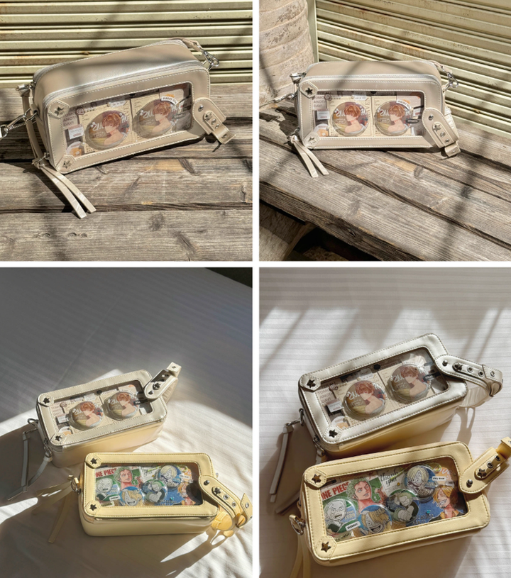 Gyaru Ita Bag Brick-like Crossbody Bag Motorcycle Handle Bag 41756:719646