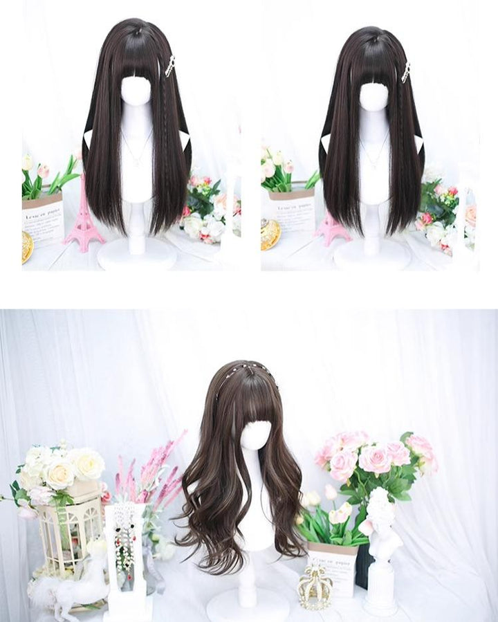 Lolita Wig Natural Long Curly Hair Gentle Straight Hair 35932:507528 35932:507528