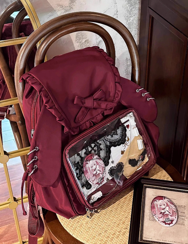 Kawaii Ita Bag Dual-Shoulder Backpack Bunny Ear Bag 40110:670678