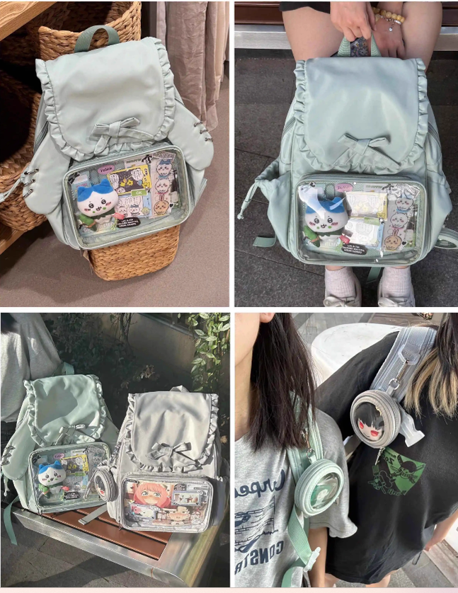Kawaii Ita Bag Dual-Shoulder Backpack Bunny Ear Bag 40110:670704