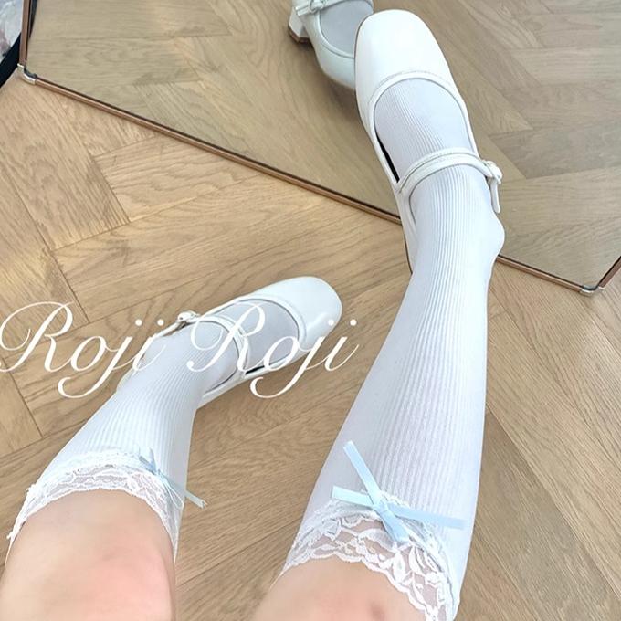 Lolita Socks Knee Socks Bow Lace Socks 22786:365784