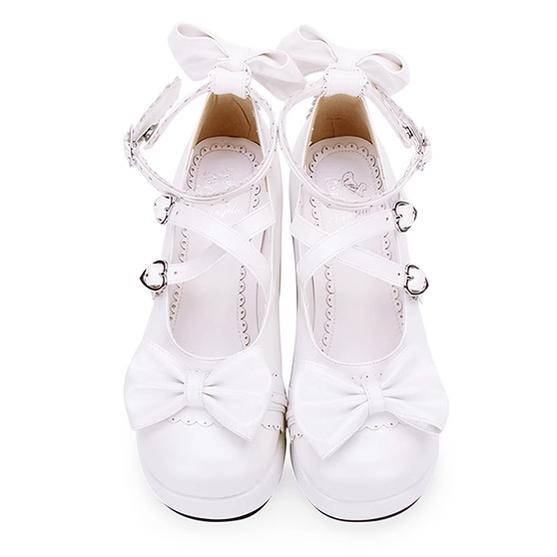Lolita Shoes Platform Shoes With Bow 5 Colors 31656:367208
