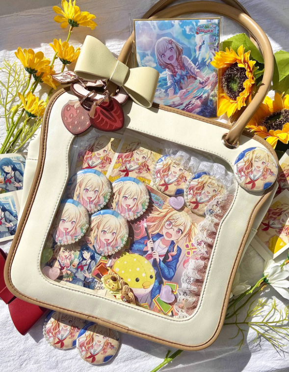 Kawaii Ita Bag Toast Ita Bag With Shoulder Cotton Dolls Bag 21914:326474